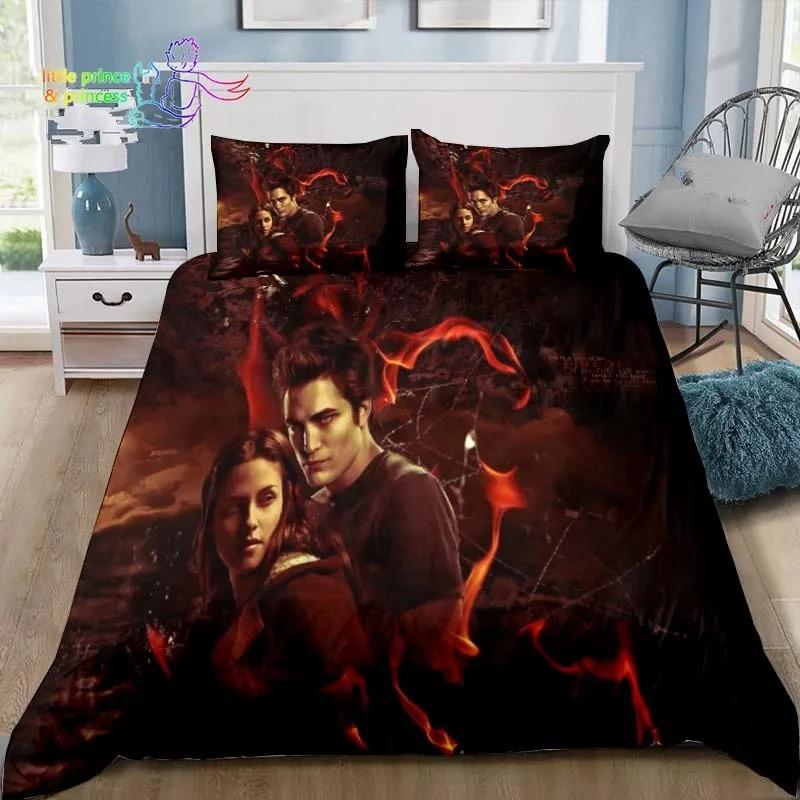 3D The Twilight Saga Hd Printed Comfortable Duvet Quilt Cover Pillowcase Bedding Set Children Bedroom Decoration Home Textile