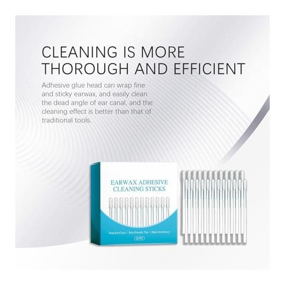Adhesive Ear Cleaning Stick, 24 Cleaning Goods, Adhesive Ear Pick Stick - After Swimming, Travel, Daily Care, Bathroom, Home, Men's, Women's