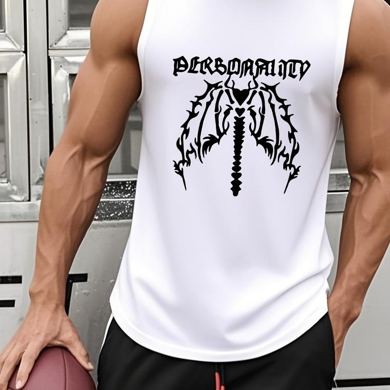 

Men s Compression Athletic Tank - Sleeveless Supportive Fit, Moisture-Wicking for CrossFit & Running L білий