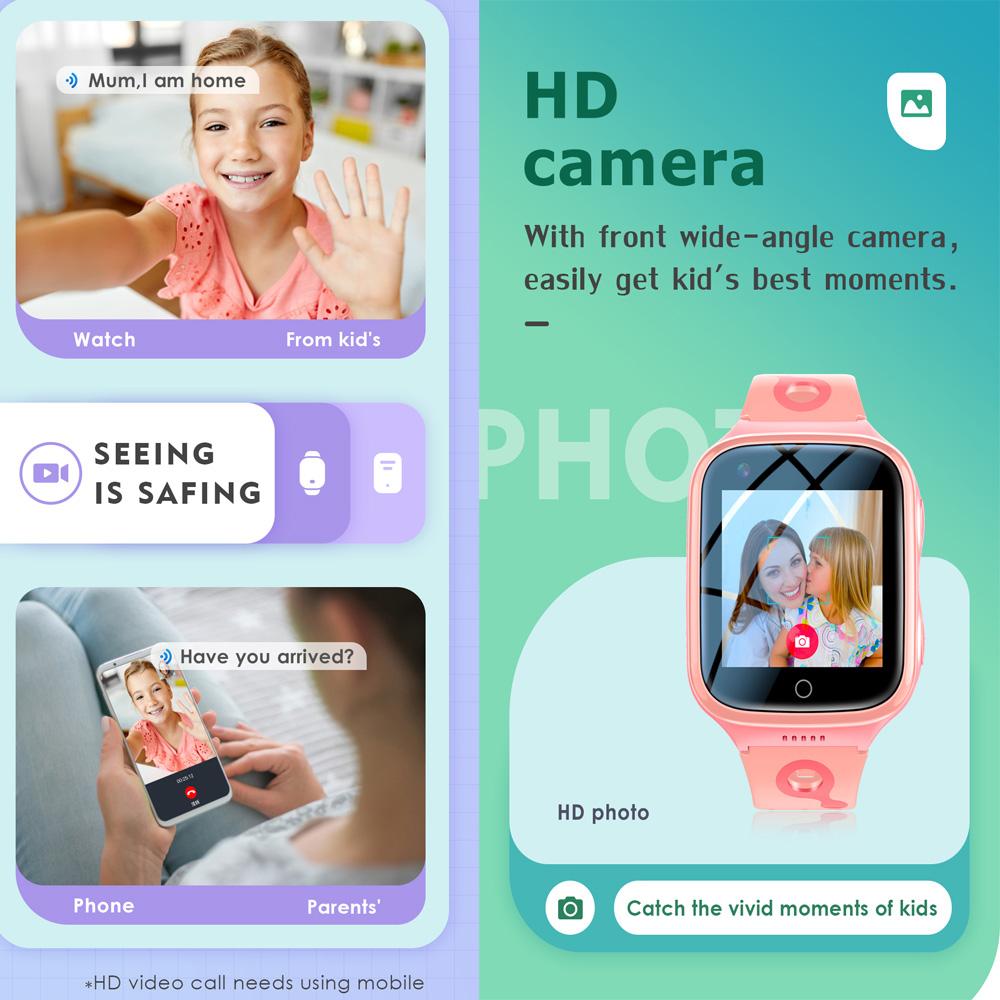 4G Smart Watch Kids GPS WiFi 1000mAh Video Call Tracker Location SOS Call Back Monitor Phone Watch Smartwatch Children Gifts