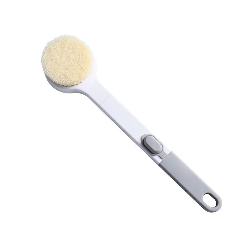 Silicone Shower Brush With Long Handle For Adults Bath Cleaning And Massage