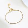 Wholesale Snake Chain Bracelet Woman Stainless Steel Fashion Round Link Bracelet Adjustable Drop Shipping