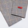 ISAIA 003313 POMPEI cashmere windowpane check tailored jacket Jacket 48 grayUsed