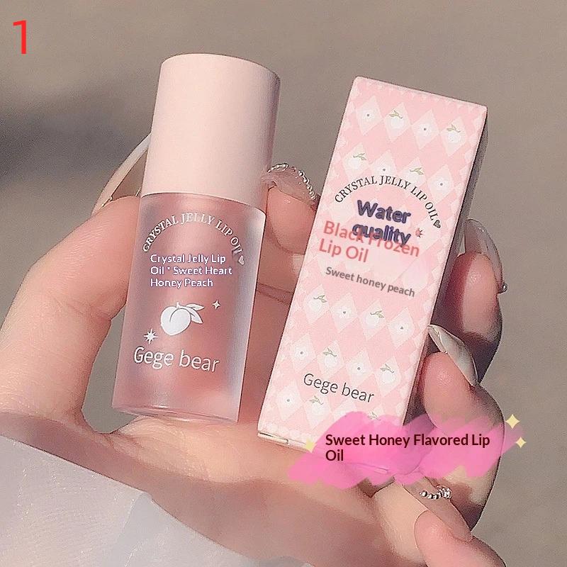 Gege Bear Crystal Jelly Fruit Lip Oil Peach Vinage Avacado Увлажняющий Питательный И Осветляющий Линия для Губ 1