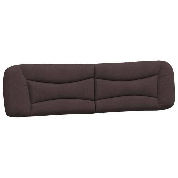 VidaXL Coussin de Tête de Lit, Oreiller de Lecture avec Fermeture à Glissière, Coussin de Lecture pour Lit Chambre, Marron 374619
