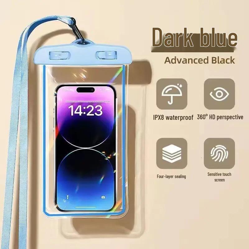 Waterproof Touchscreen Phone Pouch for Swimming, Diving, and Delivery Riders