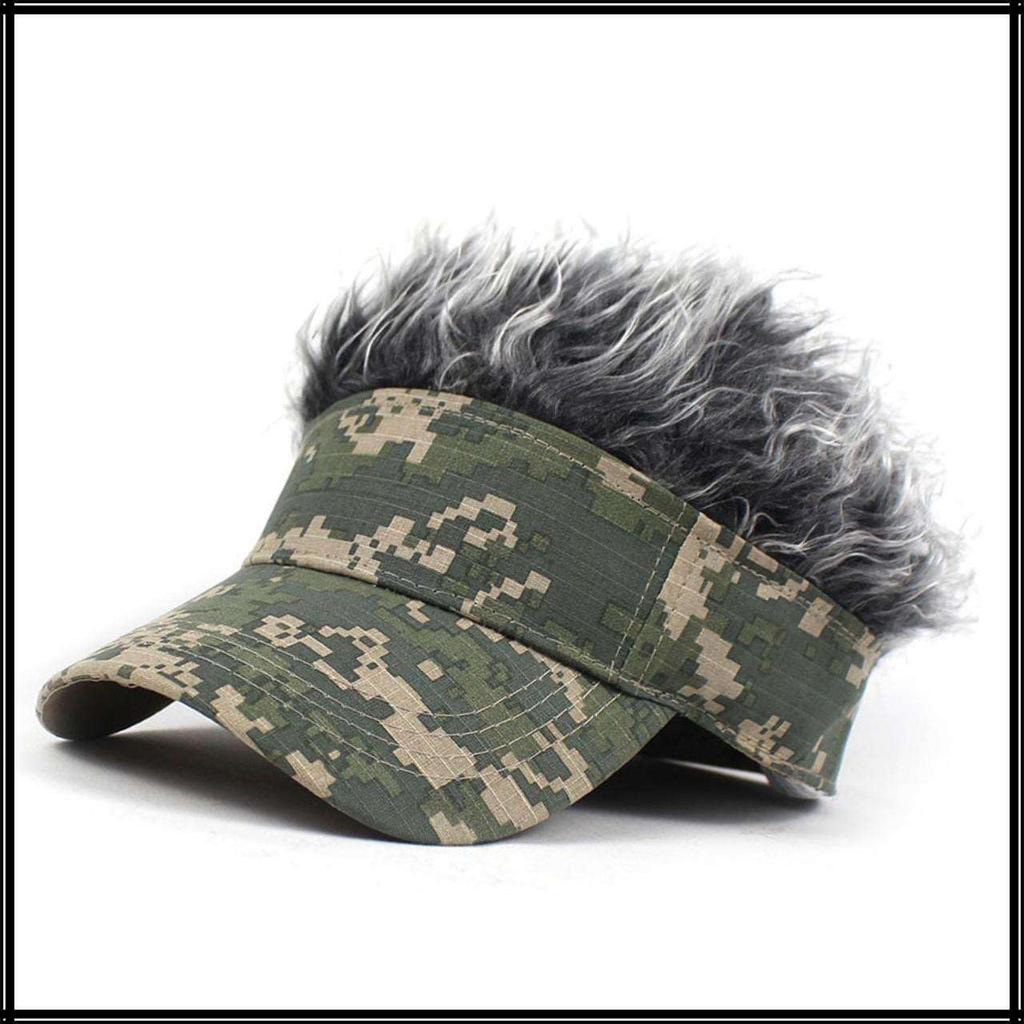 Digital Camouflage Outdoor Free CZ778 Khaki [White Fang] Cap, Fur, Style, Size, Men's, (Digital Gray)