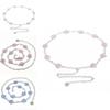 Blue Metal Waist Chain For Women Fashionable Summer Accessory