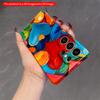 2DFlat Samsung phone case Vibrant Heart Paint Art Phone Case Applicable to Galaxy S22 S23 S24 S25ULTRA S26 A12 A13 A14 A15 A16  A34 A35 A54 A55