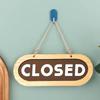 Wooden Store Closed Board OPEN/CLOZED Business Open Sign for Store  Hotel Use