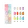 12 Colors /Set Quick Nails Solid Color Frosted Combination False Nials Sticker Wearable Waterproof Manicure Finished Nails