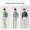 Hodo Men's Anti-bacterial Stretch Long Sleeve Business Casual Polo Shirt