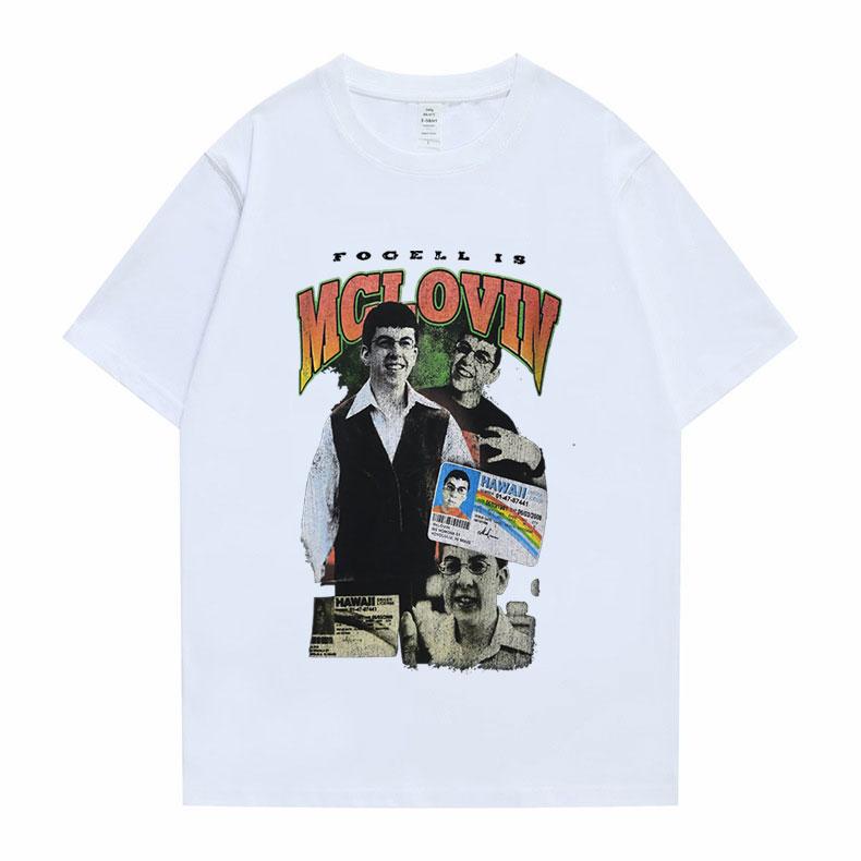 Mclovin Superded Herren Baumwoll-T-Shirt Sommer Herren Damen Harajuku Kurzarm Lustiges Geburtstagsgeschenk für Mann Print Kunst T-Shirts Oberteile