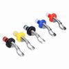 5Pcs Silicone Wine Stopper Portable Manual Vacuum Wine Bottle Plug Cork for Wine Bottle(Single Silicone Double Silicone )