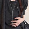 Punkte Steine Stern Mond Anhänger Halsketten für Damen Mode Lässig Wassertropfen Ausziehbar Lange Halsketten Täglicher Schmuck Geschenke