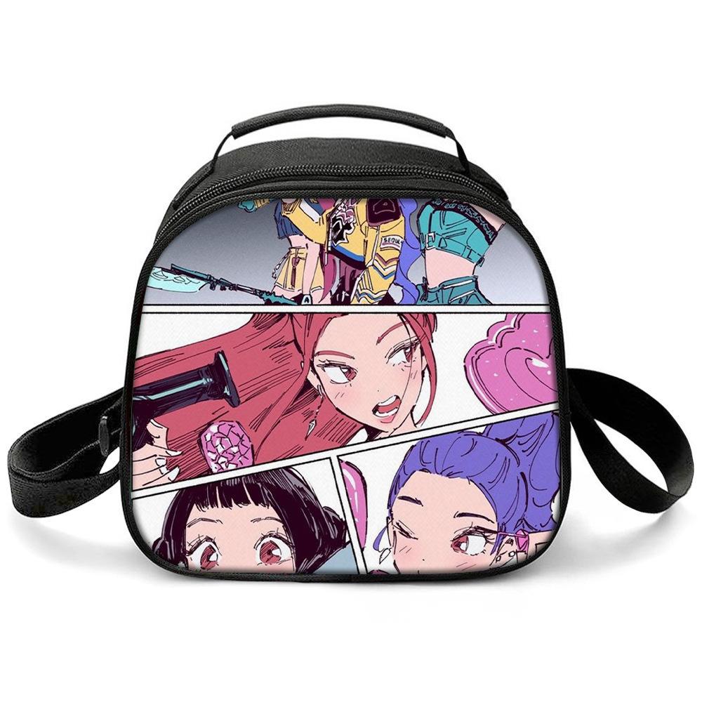 KPOP Witch Hunters Printed Cartoon Student Warm Lunch Bag Messenger Bag