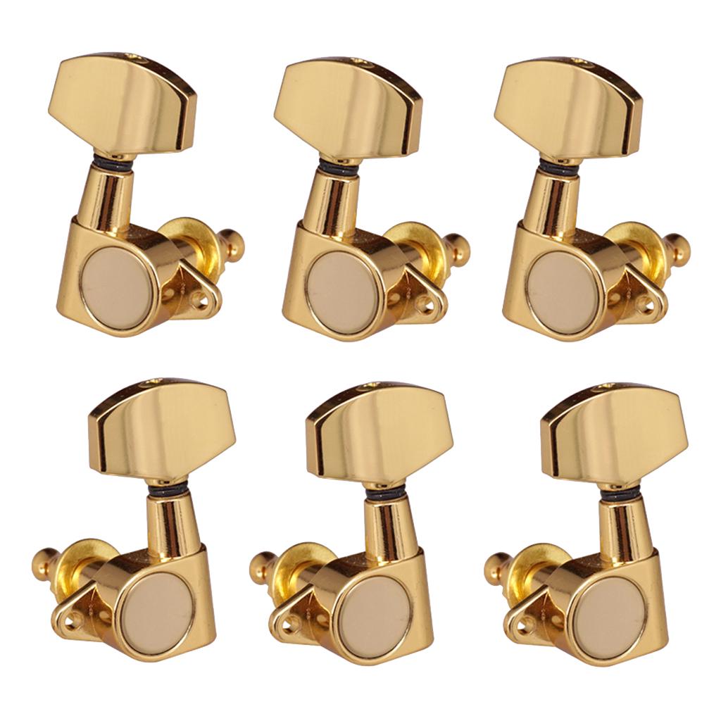 3R3L Acoustic Electric Guitar String Tuning Pegs Keys Machine Head Golden