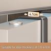 Adhesive-Free Multi-Functional Vertical Clothes Hooks for Bathroom Doors