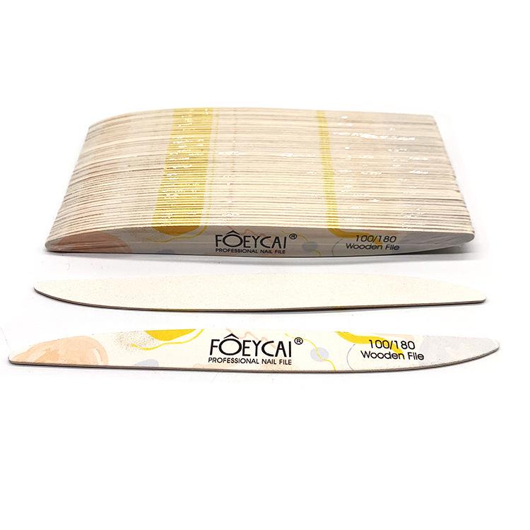 Washable Thin Wood Nail File 180/220 Grit - Shaping, Polishing & Sanding Strips