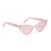 Philipp Plein Statement Pink Mirror Cat Eye Ladies Sunglasses 000 Wes0076 Pte003n Kuxu