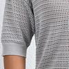 Women's Top Casual V-neck Cut-out Knit Pullover Short Sleeve T-shirt