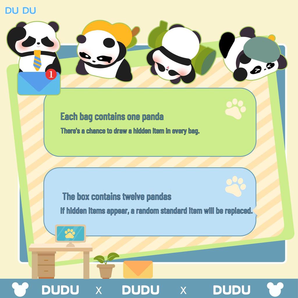 Dudu Adventures: Hand-Painted Giant Panda Blind Box Figure