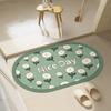 Diatom Mud Bathroom Absorbent Floor Mat Bedroom Door Mat Bathroom Toilet Door Non-slip Mat Dirt-resistant Carpet Wash-free