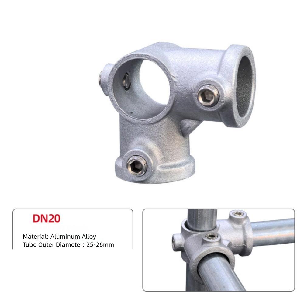 3/4" Rörkoppling Aluminiumlegering Stål Cirkulärt Ramfäste Fästanordning Fast spänne Hörn Cirkulär Rörkoppling