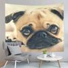 Cute Pug Dog Tapestry Animals Illustration Tapestry Dazed Puppy Tapestry Wall Hanging Tapestries Art Living Room Bedroom Dorm
