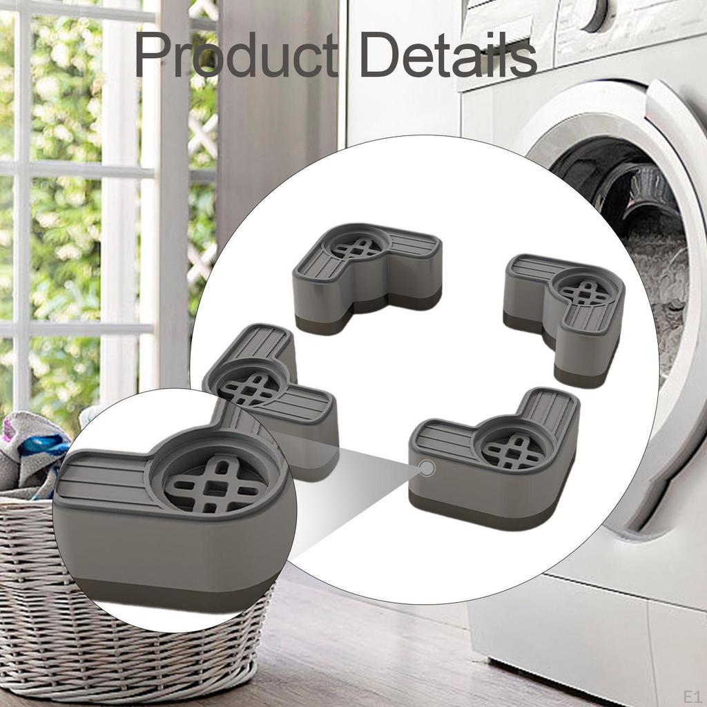 4 Stück Vibrationsdämpfer für Waschmaschinenschutz Mehrzweck-Stützfußpolster