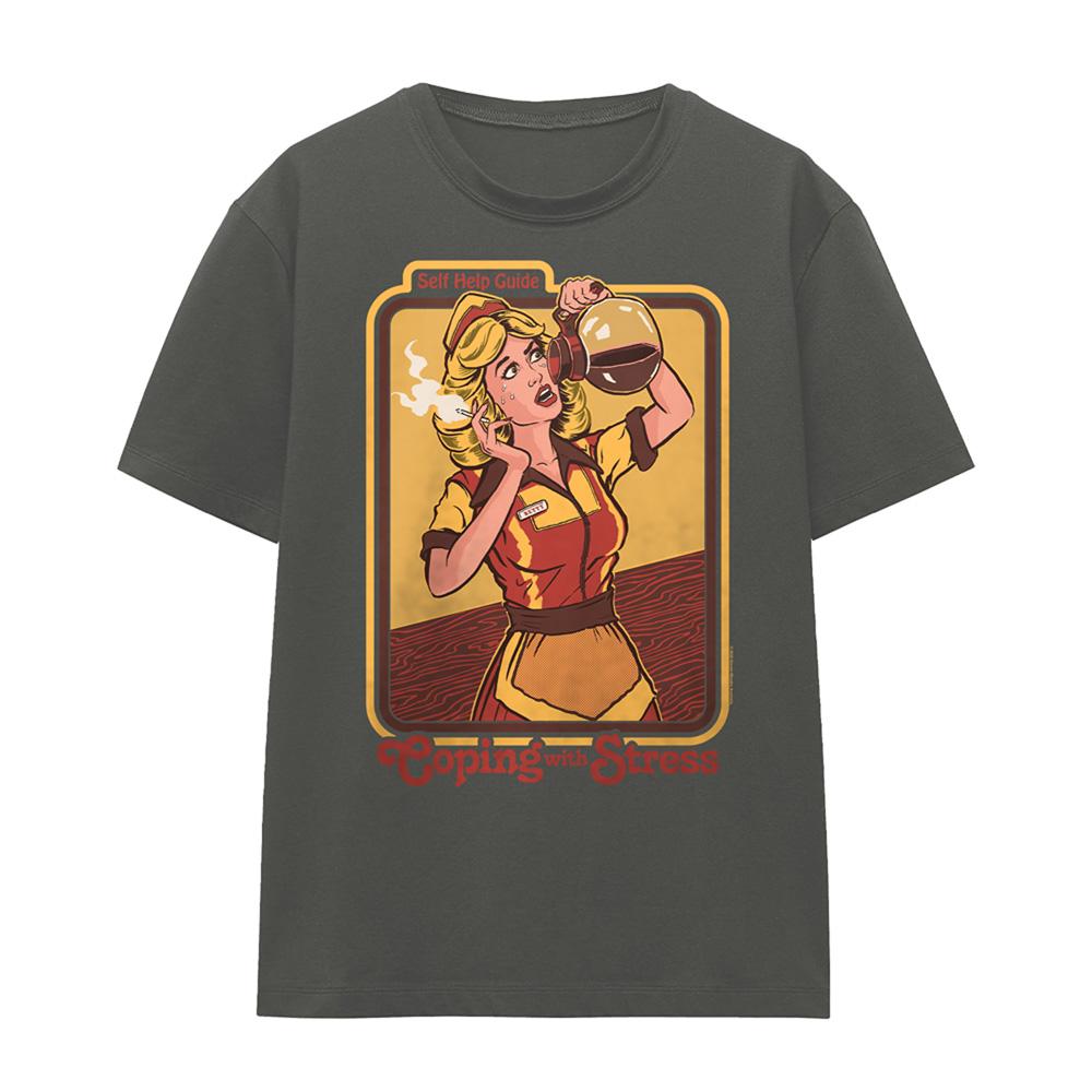 Steven Rhodes Womens/Ladies Coping With Stress T-Shirt