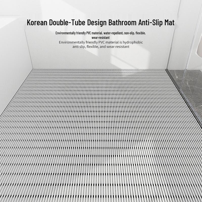 Non-Slip PVC Interlocking Shower Mat: Waterproof Bathroom Floor and Commercial Use Carpet
