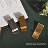 Brass Stainless Steel Loose-Leaf Notebook Pen & Ticket Clip, Multi-Purpose, Custom Engraving Available