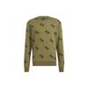 adidas Sweatshirts Unisex Green Crew Neck Moderate Regular HE7448