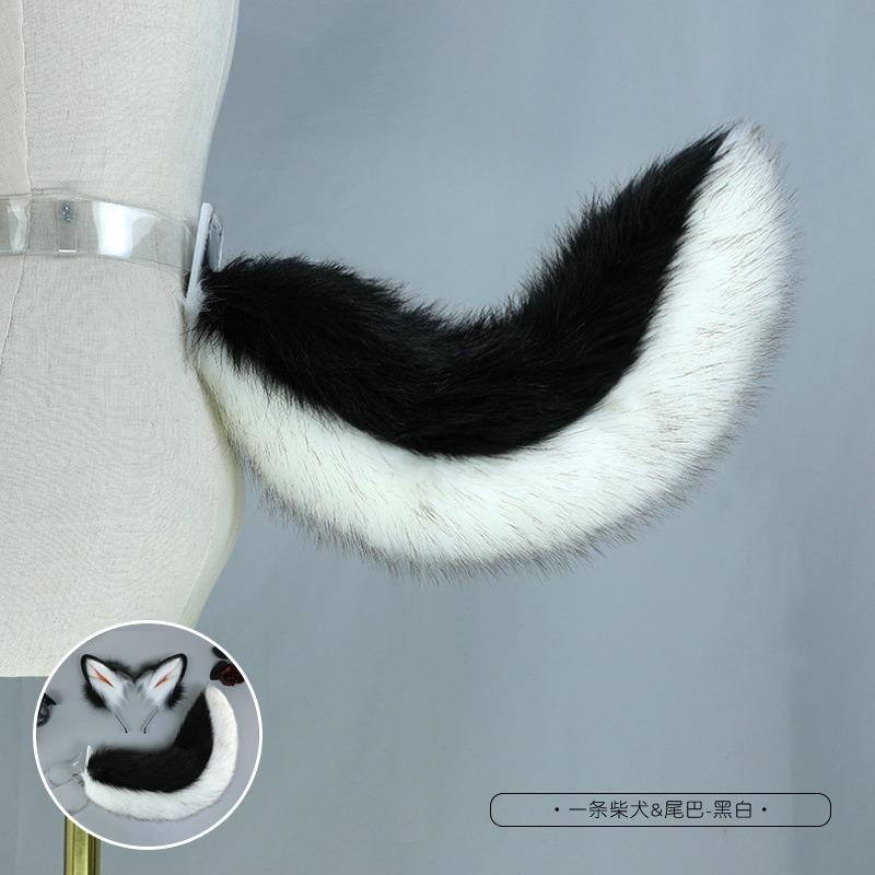 Simulation animal ear headband plush cosplay dress up cosplay shiba inu ears face wash headband headgear hair accessories