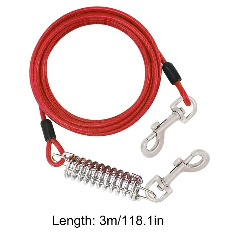 300cm Dogs Leash for Large Dog Walking Leash Rope Heavy Duty Extending Dog Leash Rope with Shock Absorbing Spring