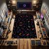 Vintage Arcade Machine Design Carpet Retro Video Game Themed Floor Mat for Gaming Room Bedroom Living Room Decor Rug
