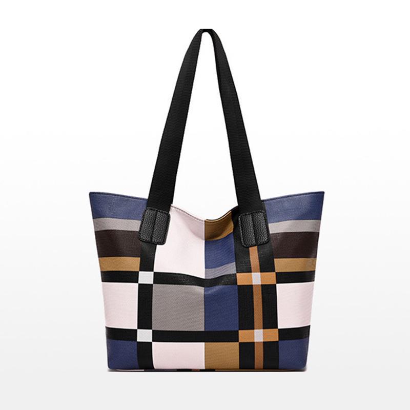 Projektanci Torebki Damskie PU Leather Top-Handle Bolsas Torby damskie na ramię o dużej pojemności Casual Splice Tote Bag