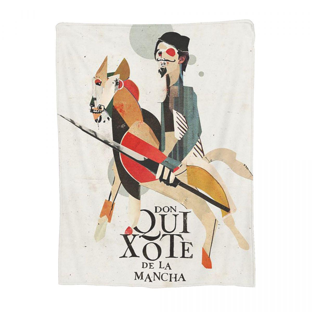 Don Quixote Blankets Fleece Sofa Throw Blanket Multi-function Throw Blankets for Couch Bedding Outdoor Throws Bedspread Quilt 80x120cm