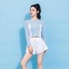 Women's Two-Piece Swimsuit: New Long-Sleeve Slimming & Belly-Covering Design