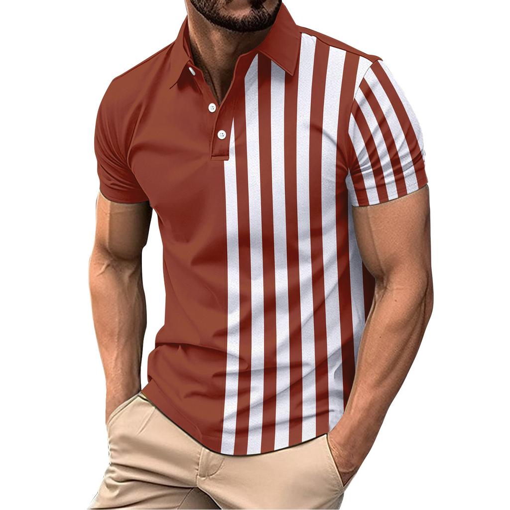 Men's Summer Leisure Breathable Short Sleeved Shirt Top