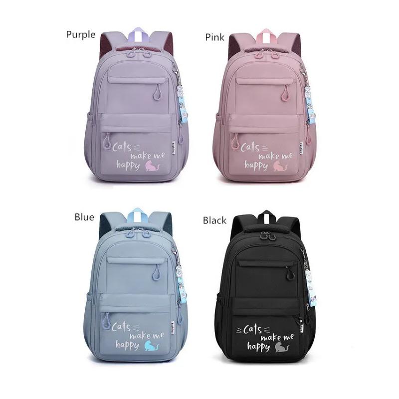 Školní batoh Fengdong Kawaii pro dívky roztomilý školní tašky Vodotěsná taška na knihy Velká cestovní taška přes rameno pro mládež