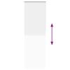 Blackout Roller Blind White 65x210 cm Fabric Width 60.7 cm Polyester