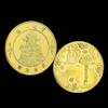 Medaille des Reichtums Goldmünze Möge Reichtum großzügig zu Ihnen kommen Dekorative Glücksmünze Für Sammler Geschenk für Freunde