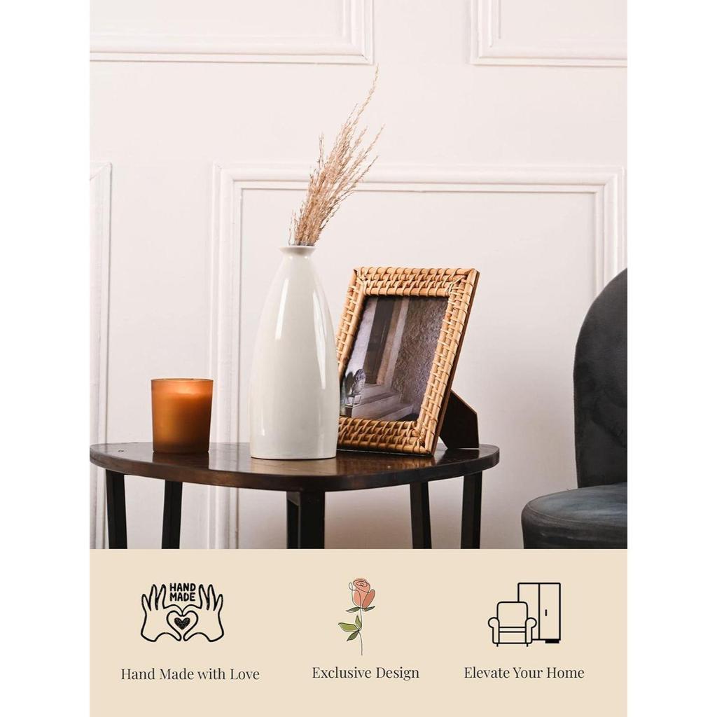 Ceramiczny Wazonik Aero w Kształcie Butelki do Salonu i Domu Dekoracyjny Bez Suszonych Traw Pampasowych