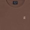 Armani Exchange Embroidered Letter Slim Fit Cotton Solid Color Pullover Regular T-Shirt Women tops XW002333-AF16294-U6136