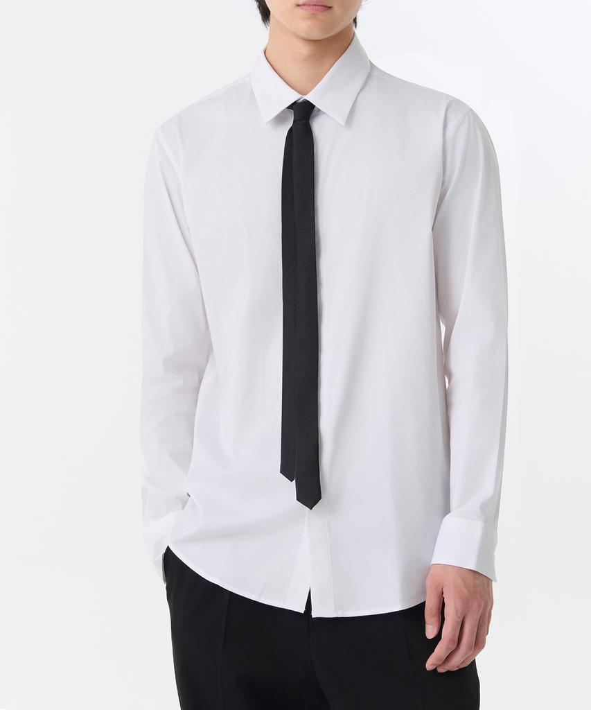 MUSINSA STANDARD Silk Skinny Solid Tie [Black]