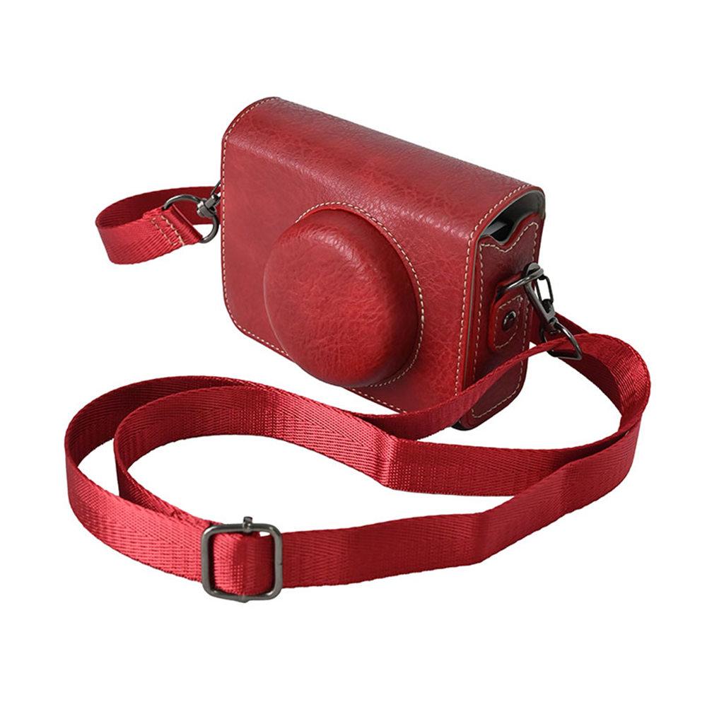 PU Läder Kameraväska för Canon SX740 HS SX730 G7X Mark II III G7X2 G7X3 Panasonic LX15 LX10 Sony ZV1II ZV1F