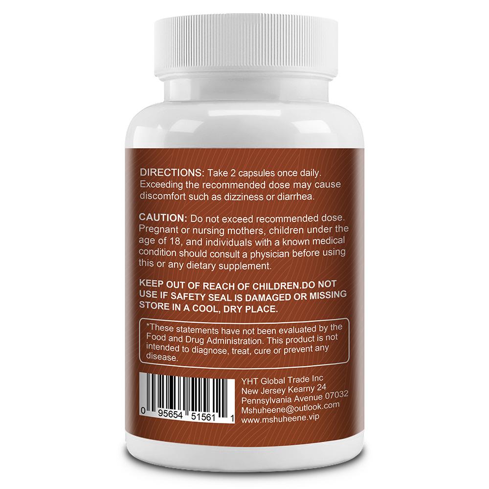 Herbal Extracts Supplement, With Lions Mane, Chaga, 120 Capsules Per Bottle