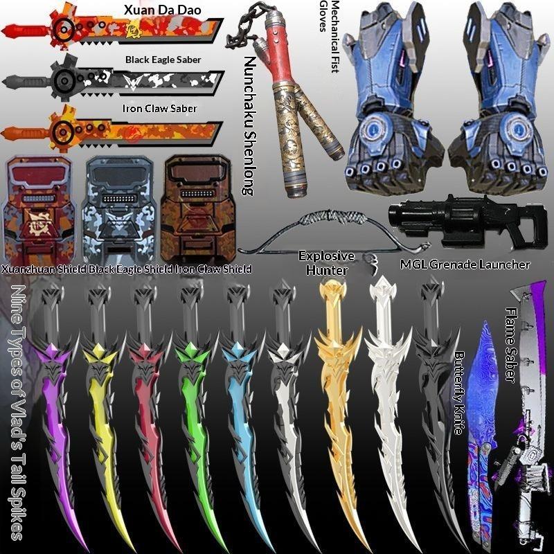 Metro Compatible Xuanyuan Level 7 Power Building Block Figure Game for Peace Summer Vacation Weapon Set Toy Joint